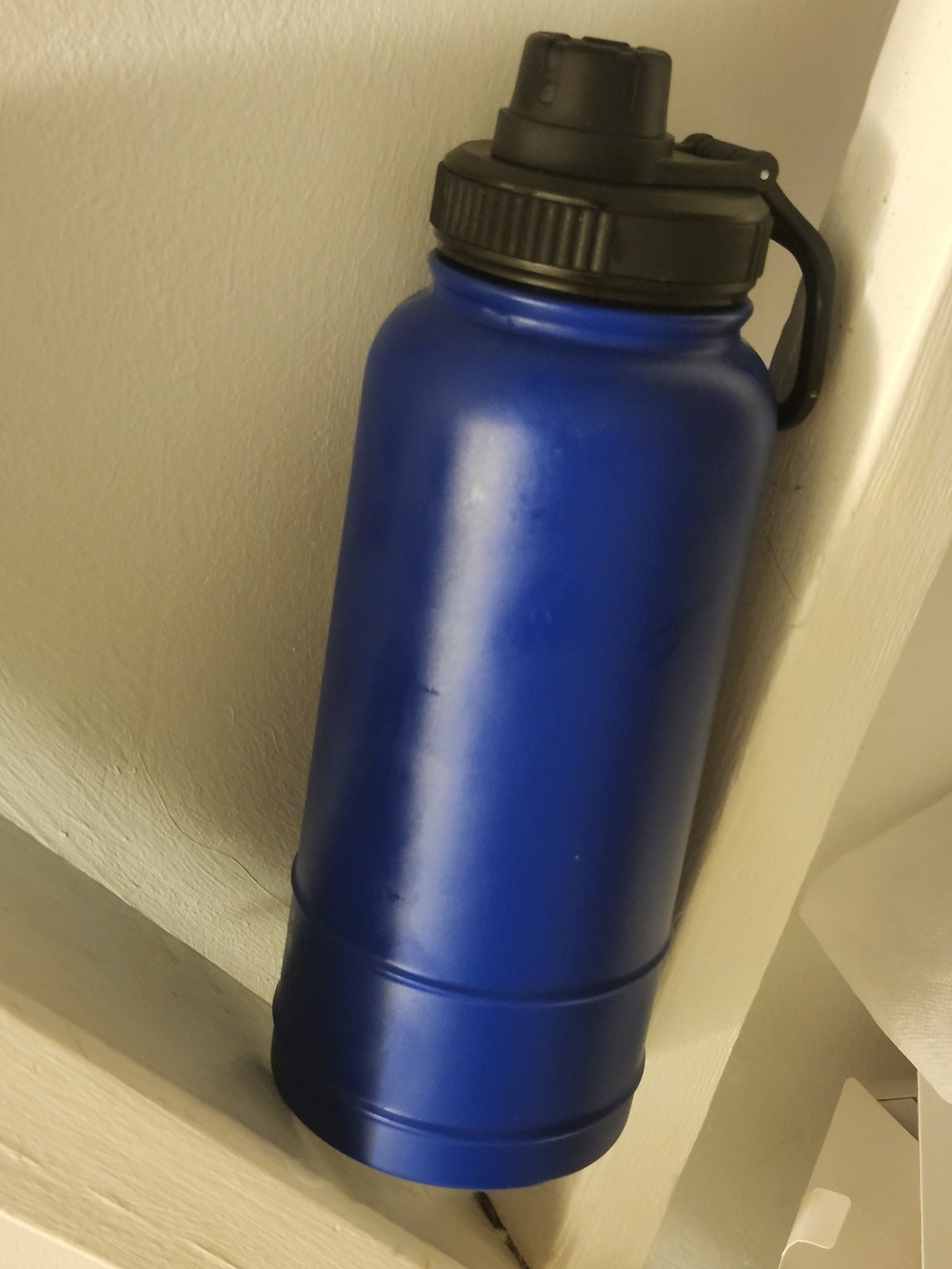 Insulated Blue Stainless Steel Water Bottle - Approx 1L